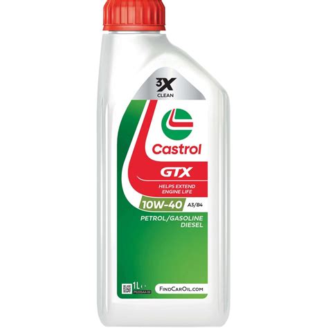 Castrol Motoröl Gtx 10w 40 A3b4 1f 1l Kaufen Bei Obi