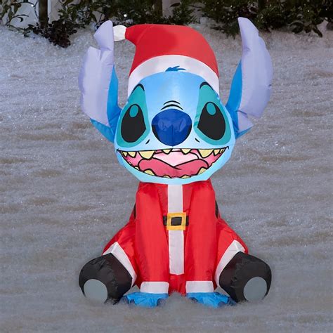 Disney 2.99-ft Lighted Stitch Christmas Inflatable in the Christmas Inflatables department at ...