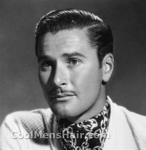 Errol Flynn Wore A Pencil Mustache In The 1940s Mens Hairstyles