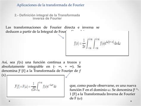 Glosario Aplicaciones De La Transformada De Fourier Ppt Descarga