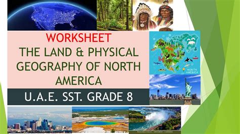 THE LAND PHYSICAL FEATURES OF NORTH AMERICA WORKSHEET Worksheet Uae