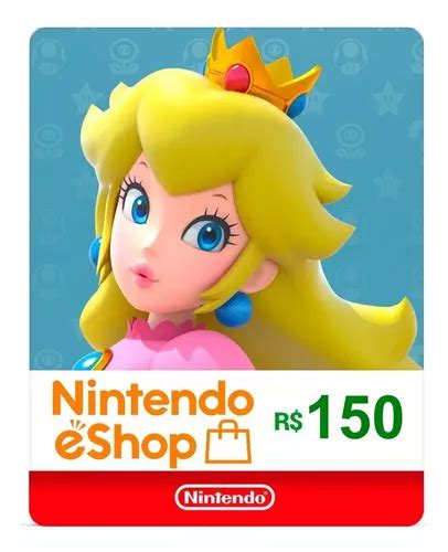 Cartão Cartão Para Nintendo Eshop Nintendo Digital 150brl