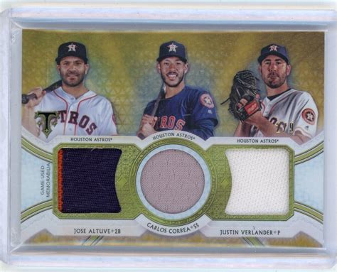 2018 Topps Triple Threads Triple Threads Relic Combos Gold RCC JCJ