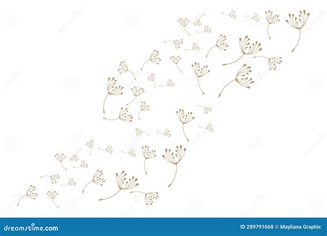 Dandelion Flower Logo Design Simple Vector Minimalist Symbol Template