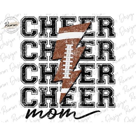 Cheer Mom Png Football Cheer Mom Lightning Bolt Png Distre Inspire