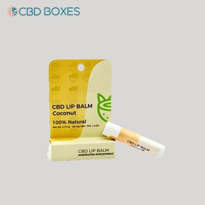 Custom CBD Lip Balm Boxes Customized Packaging Solutions