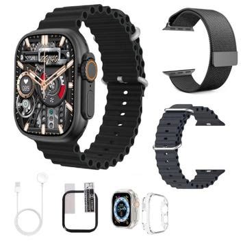 Rel Gio Smart Watch Serie W Ultra Tela Amoled Kit Acompanha