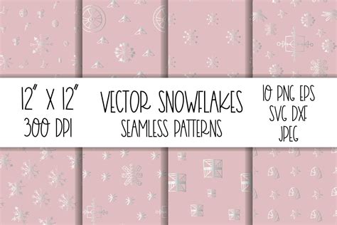 Snowflake Seamless Pattern Svg Graphic by moominminina · Creative Fabrica