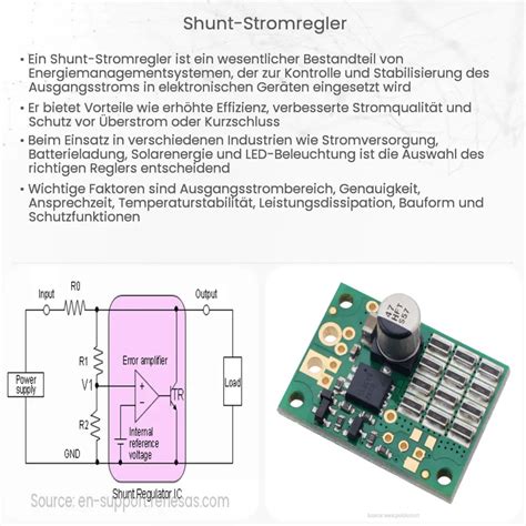 Shunt Stromregler Wie Es Funktioniert Anwendung Vorteile