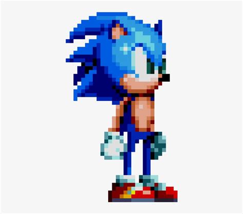 Sonic Face Pixel Art