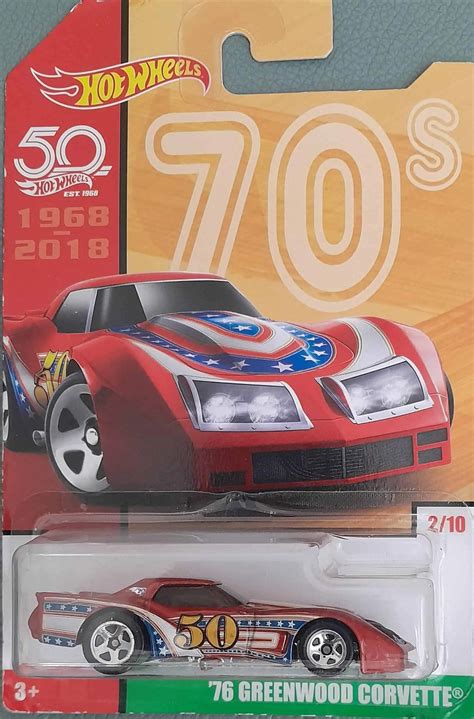 Embalagem Danificada Hot Wheels Decades 76 Greenwood Corvette Universo Hot Wheels