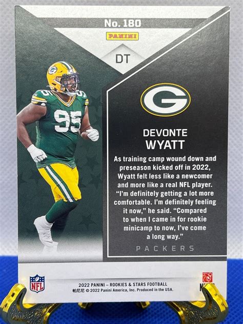 Devonte Wyatt ROOKIE 2022 Panini Rookies And Stars RED PARALLEL RC