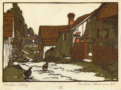 Mathis Alley By Gustave Baumann Annex Galleries Fine Prints