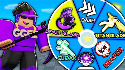 Spin Wheel CHOOSES My ABILITIES In Roblox Blade Ball YouTube