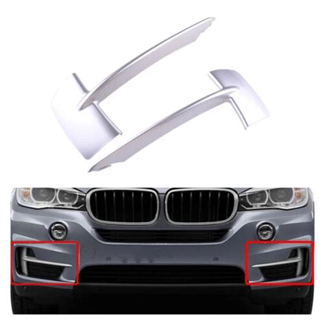 For Bmw X F Front Bumper Grill Grille Trim Molding Chrome