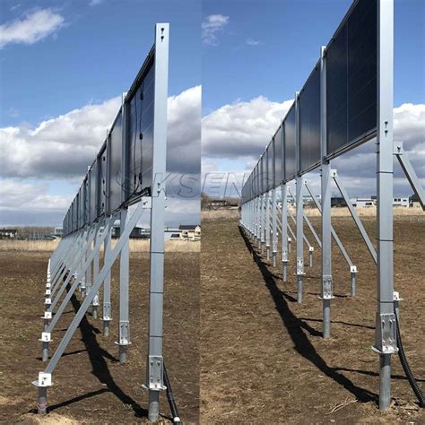 Vertical Structures Solar Farm Racking System Solar Panel Ground Mounting Solar Farms Mount