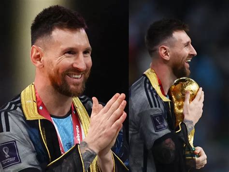 Lionel Messi Pakai Jubah Hitam Rayakan Argentina Juara Piala Dunia 2022