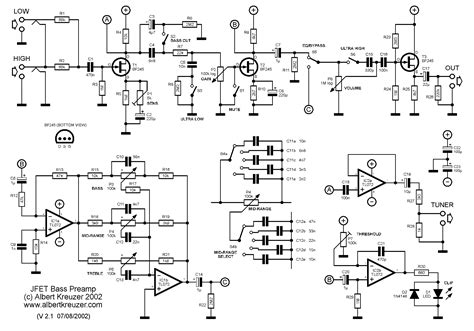 Simple Preamp Schematic Preamp Guitar Amp Tl071 Op Piezo Diy
