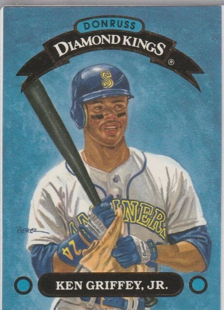 Ken Griffey Jr 1992 Donruss Diamond Kings Insert Baseball Card Seattle