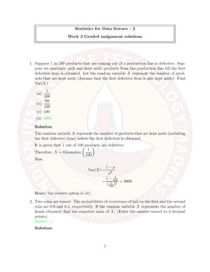 Stats 1 Week 5 GA Sols Statistics For Data Science Week 5 Graded