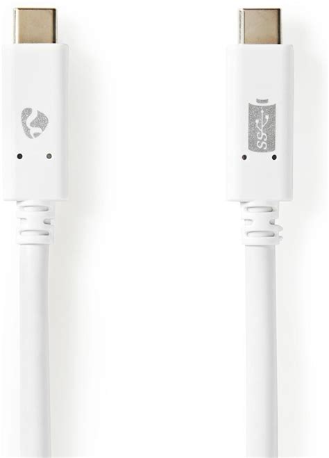 Nedis USB 3 1 Cable USB C USB C 2 0 M White NetOnNet