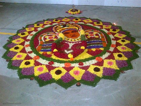 Most Beautiful Pookalam Designs For Onam Festival Part