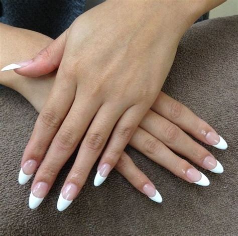 French Manicure On Oval Nails Oval Nails Oval Nails French French