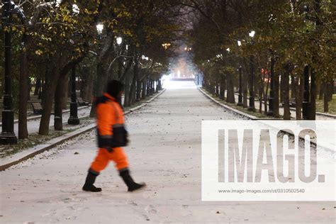 RUSSIA MOSCOW OCTOBER 27 2023 A Man Walks In Tverskoi Boulevard