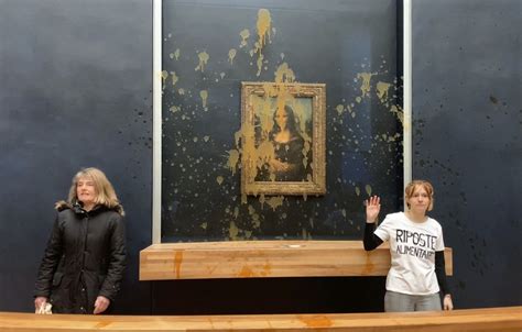 Climate activists throw soup at Mona Lisa in Paris - al.com