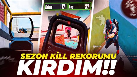 Sezon Kİll Rekorumu Kirdim Pubg Mobile Youtube