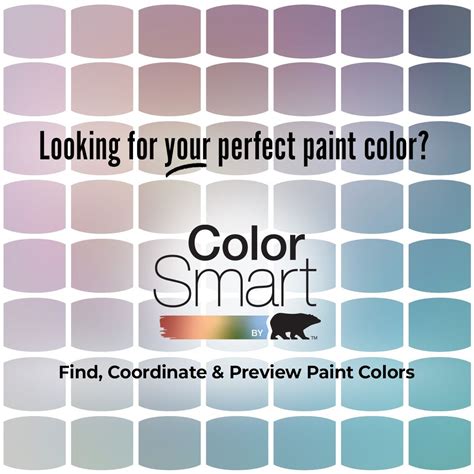 Colorsmart By Behr In Paint Color Chart Paint Color Visualizer