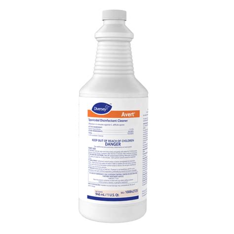 Diversey™ Avert Sporicidal Disinfectant Cleaner 32 Oz Spray Bottle 12 Carton