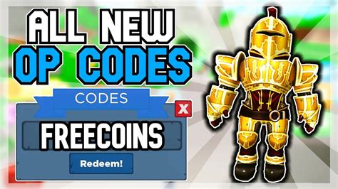 2021 All New Secret Op Codes ⚔️ Roblox Knight Simulator Codes ⚔️ Youtube