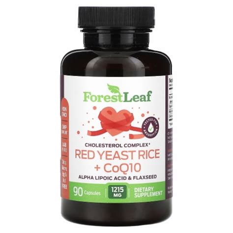 Forest Leaf Red Yeast Rice Coq10 90 Capsules 90 Count Fred Meyer