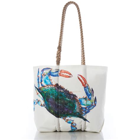 Sea Bags Watercolor Crab Medium Tote