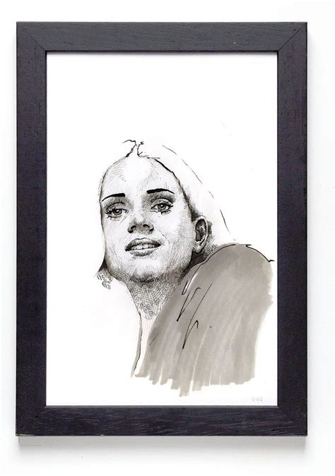 Portrait Ink Drawing By Dario Moschetta Portraiture