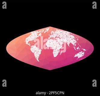 Mapa Del Mundo Globo En Proyecci N Parab Lica De Cr Ster Con Estilo