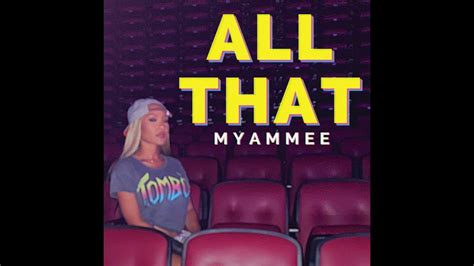 Myammee All That Official Audio Christian Rap And Gospel Rap Youtube