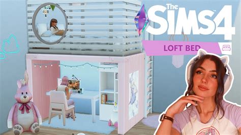 Windowed Loft Bed │ Pack And No Pack Version │ Sims 4 │ No Cc │ Building Tutorial Youtube