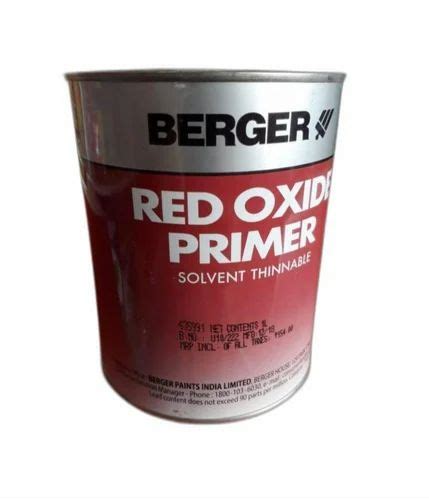 Liquid Berger Red Oxide Primer Metal L At Rs Litre In Pune Id