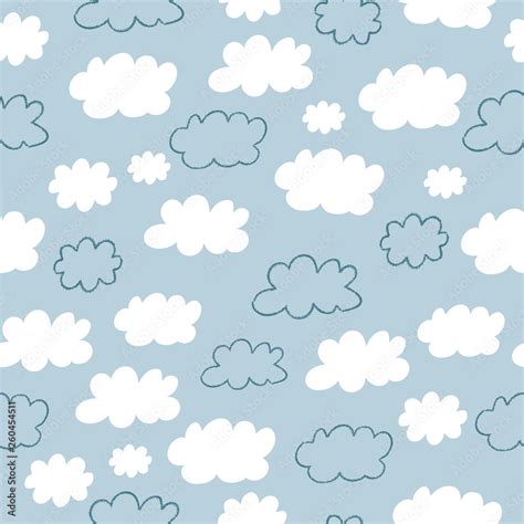 Baby Wallpaper Pattern Clouds