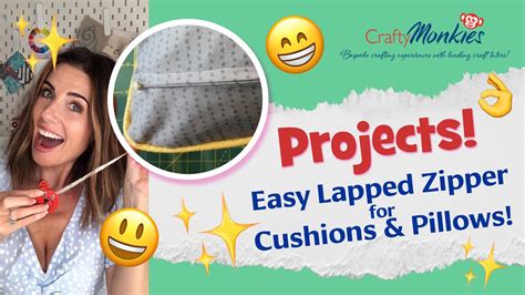 Easy Lapped Zipper Cushion Pillow Cover Youtube