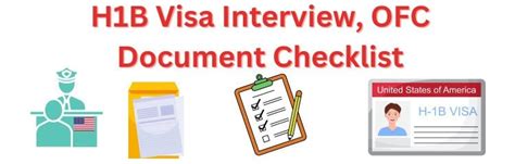 H1b Visa Stamping Documents Checklist Interview Ofc 2025