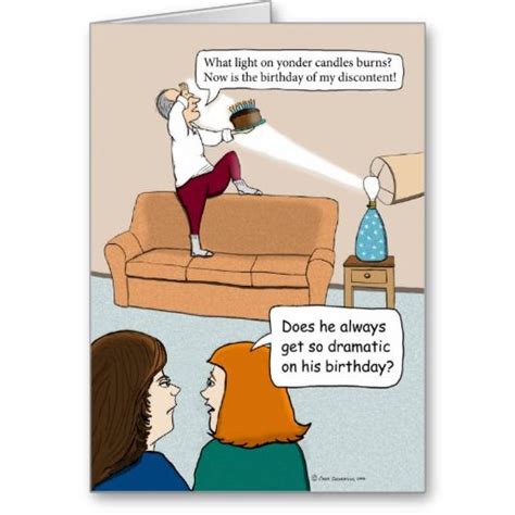 Funny Acting Dramatic On Birthday Card Zazzle Mom Jokes Clean