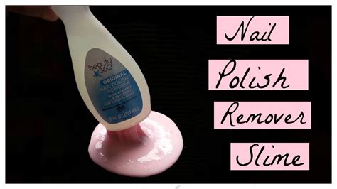 DIY Nail Polish Remover Slime How To Make Slime Using Nail Polish