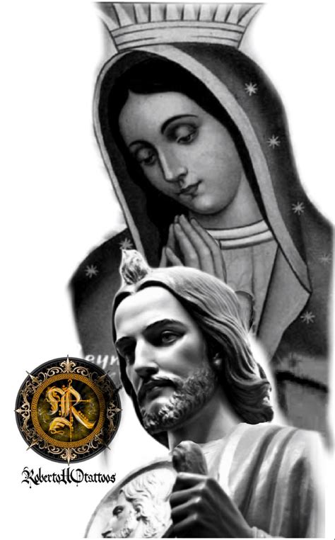 San Judas Tattoo Tatuaje Virgen Tatuajes De Manga Religiosos San