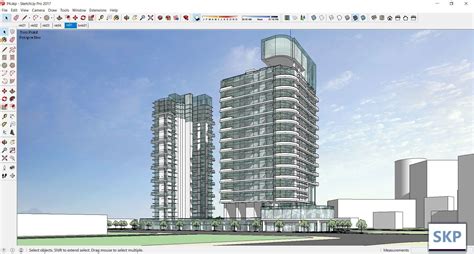 Sketchup Commercial Complex P4 3d Model Cgtrader