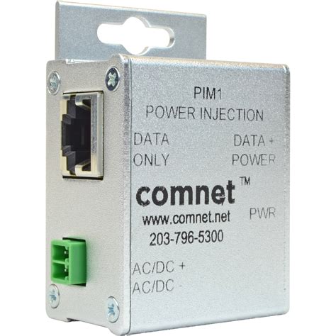 Comnet Passive Power Over Ethernet Poe Midspan Injector Pim1