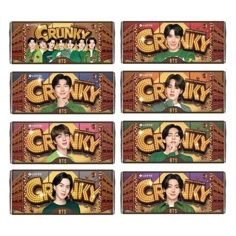 Lotte Crunky Crunch Chocolate Bts Edition