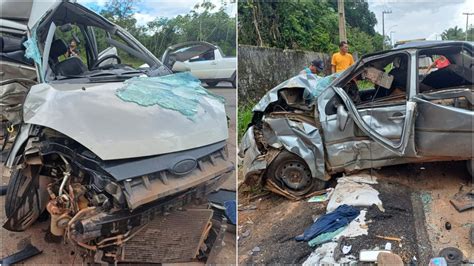 Em Fuga Criminosos Batem Carro Roubado E Morrem Na Br Em Ros Rio